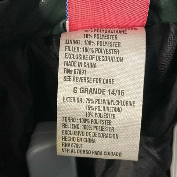 Green Bay Packers NFL Football Varsity Sports Bomber Jacket Youth Large 14/16 - Picture 7 of 12